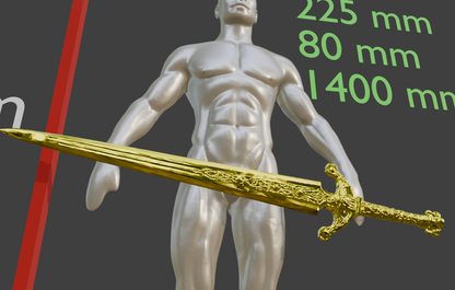 Ordovis's Greatsword Non functional Durable Plastic Replica Cosplay Piece