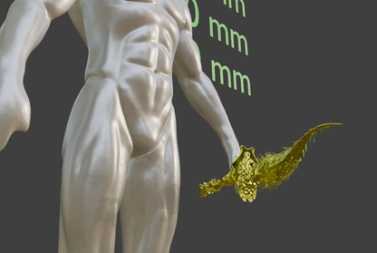 Miniature Scorpion Dagger, 1:16 Scale Miniature Format