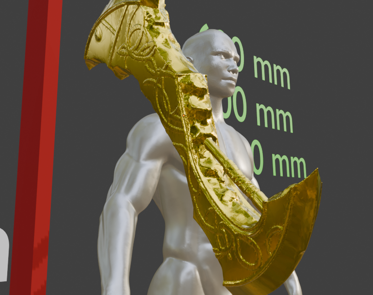 Beastman Cleaver Miniature, Mini Format, ABS Resin, Tabletop Display