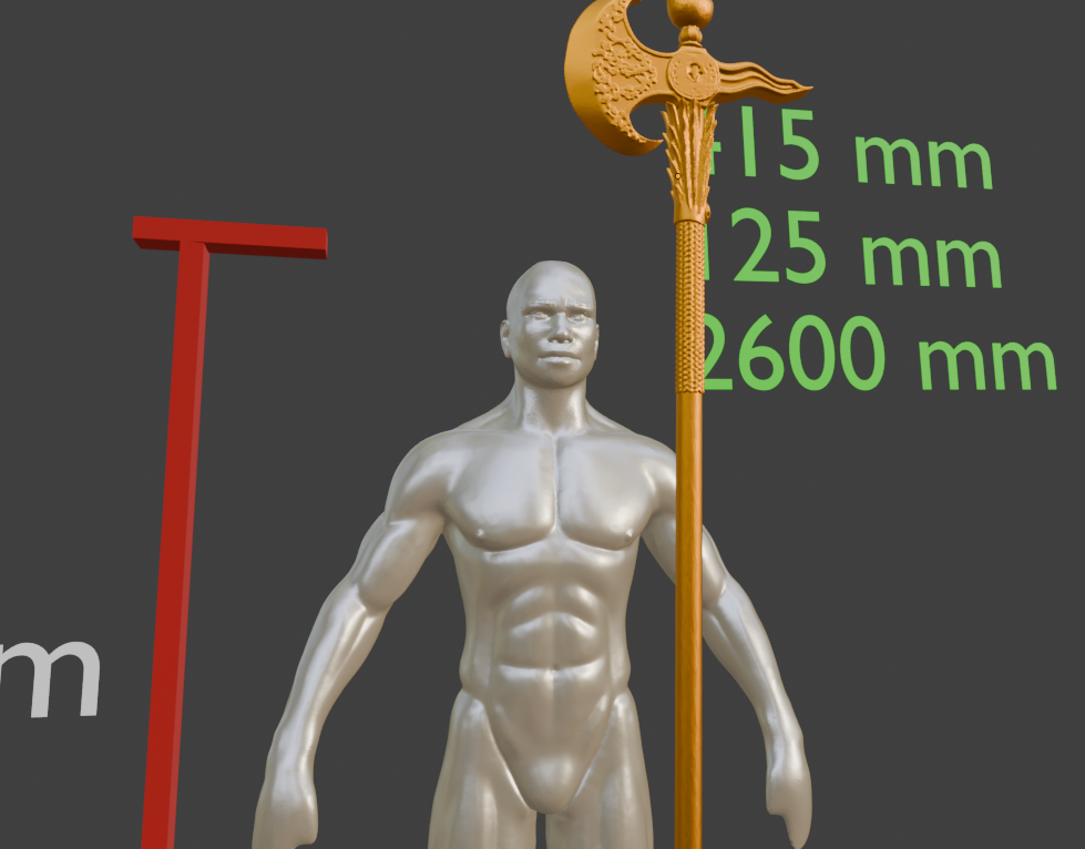 Miniature Halberd Replica, Banished Knight Miniature Format