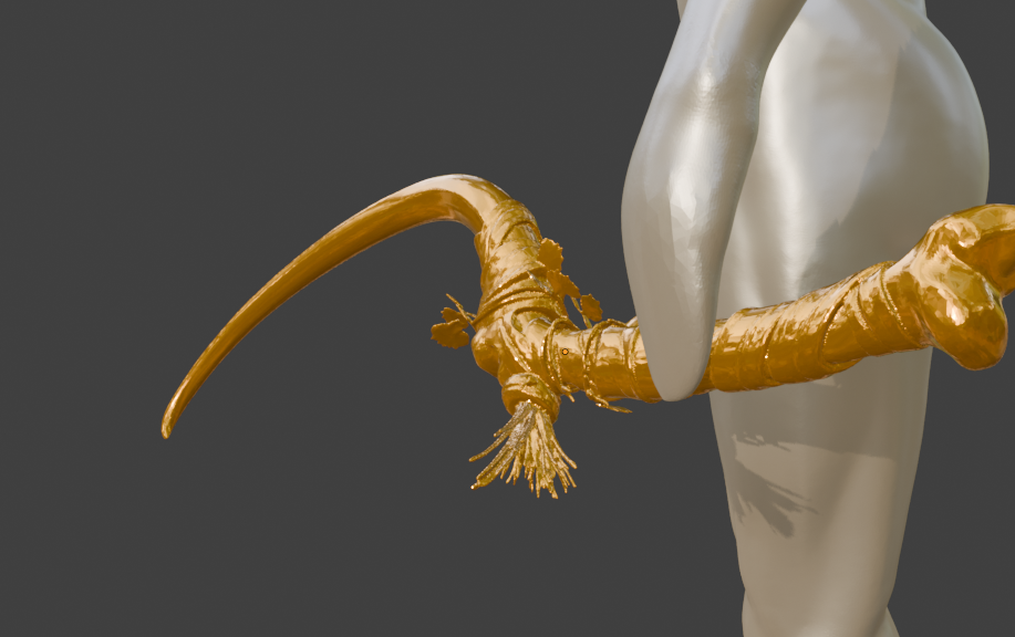 Celebrant's Sickle Miniature Dagger, Mini Format, Abs Resin