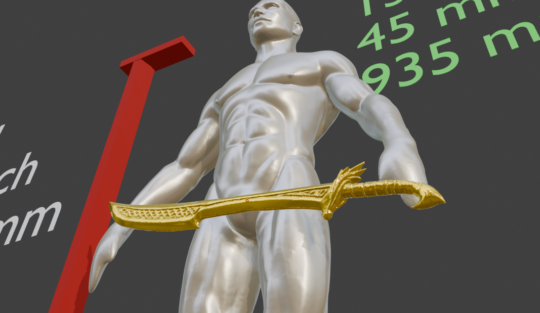 Nordic Short Sword Non functional Durable Plastic Replica Cosplay Piece