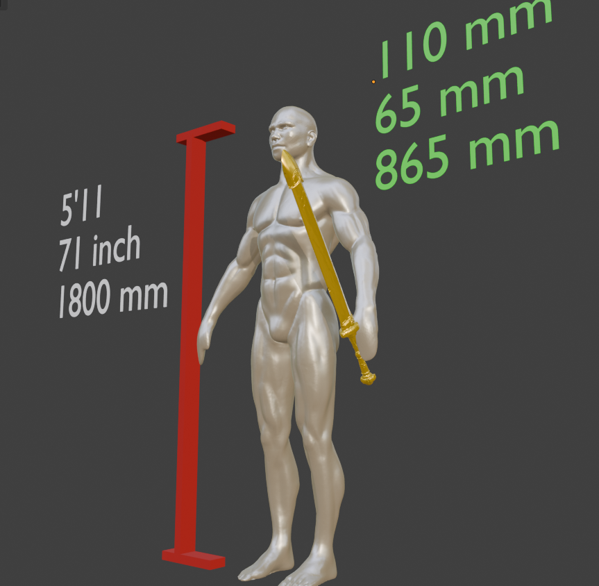 Stone-Sheathed Sword Non functional Durable Plastic Replica Cosplay Piece