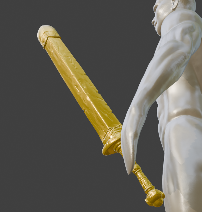 Miniature Stone Sword, Sheathed Miniature Format, ABS Resin