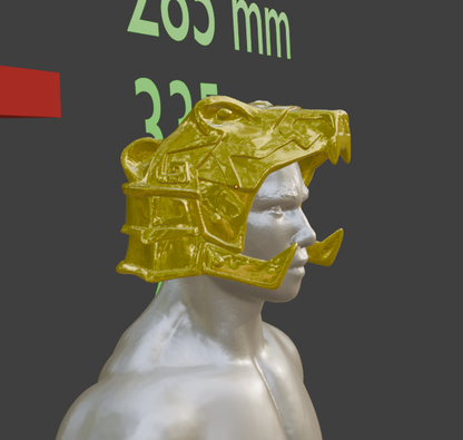 Nordic Helmet Bear Miniature, Mini Nord Format