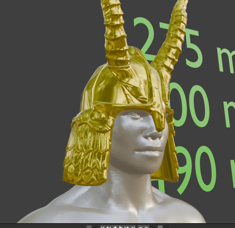 Stalhrim Light Helmet Nord Miniature, Abs Resin, 1:2 to 1:16 Scale