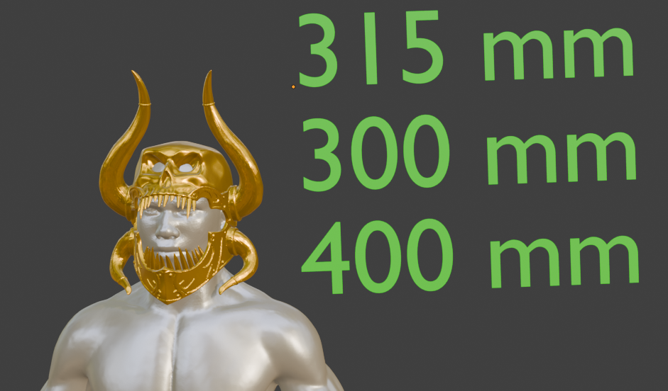 Sarevok Helmet Miniature, ABS Resin, Display or Tabletop Game Option