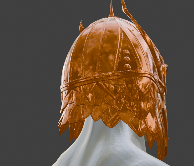 Balduran Helmet Miniature, 1:6 Scale ABS Resin Format