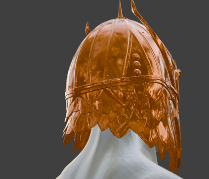 Balduran Helmet Miniature, 1:6 Scale ABS Resin Format