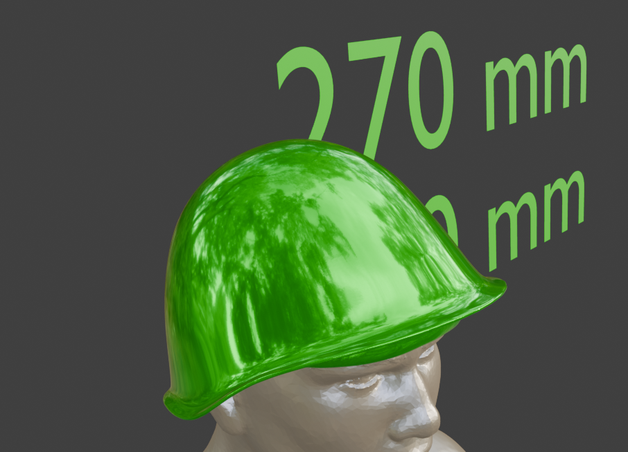 Ssh-68 Helmet Miniature, Abs Resin, Scale Options 1:2 to 1:16