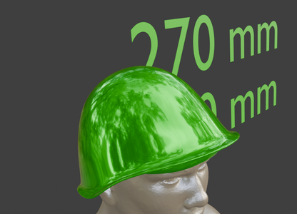 Ssh-68 Helmet Miniature, Abs Resin, Scale Options 1:2 to 1:16