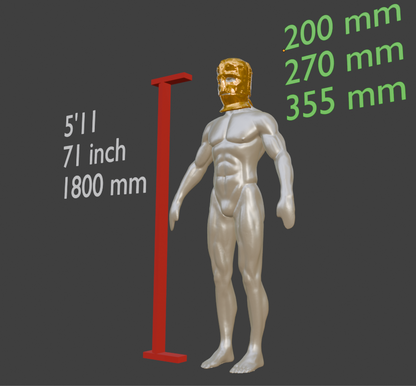 Prisoner Helmet Miniature, Cast Iron Design, 1:2 to 1:16 Scale Options