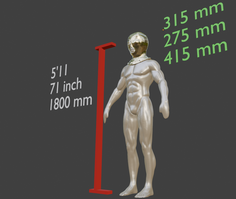 Prisoner Helmet Miniature, ABS & PLA, 1:2 to 1:16 Scale