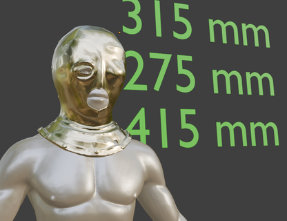 Prisoner Helmet Miniature, ABS & PLA, 1:2 to 1:16 Scale