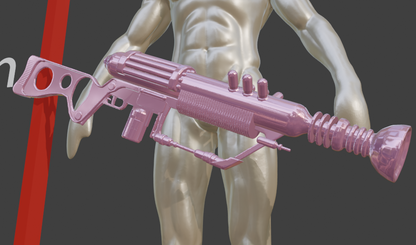 Fallout LAER Rifle Replica, Realistic Miniature Size, 1:2 to 1:16 Scales