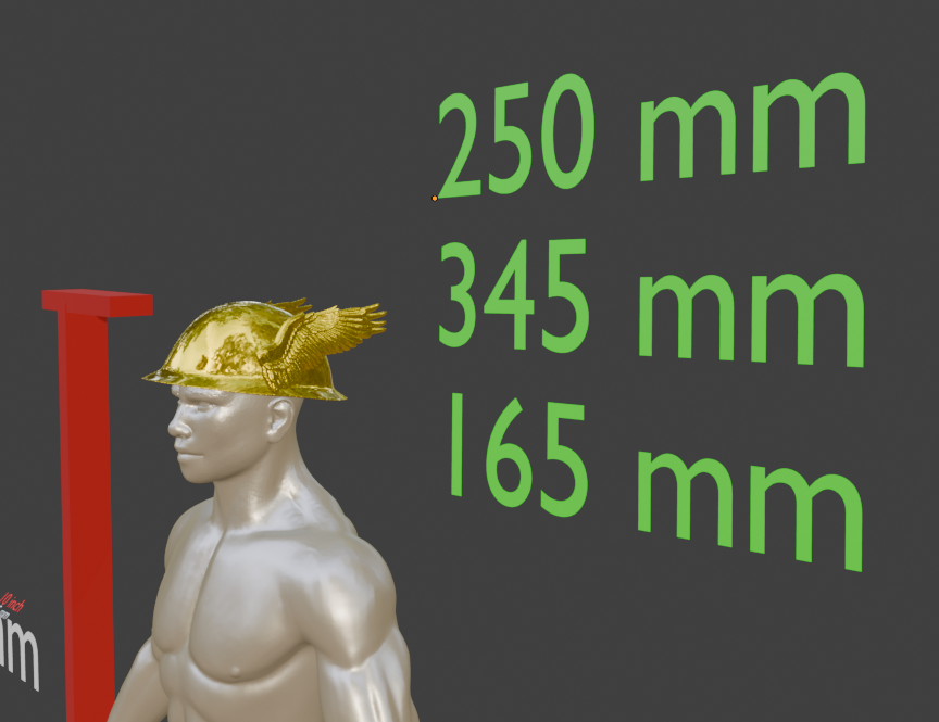 Miniature Hermes Helmet, ABS Resin Miniature Display Model