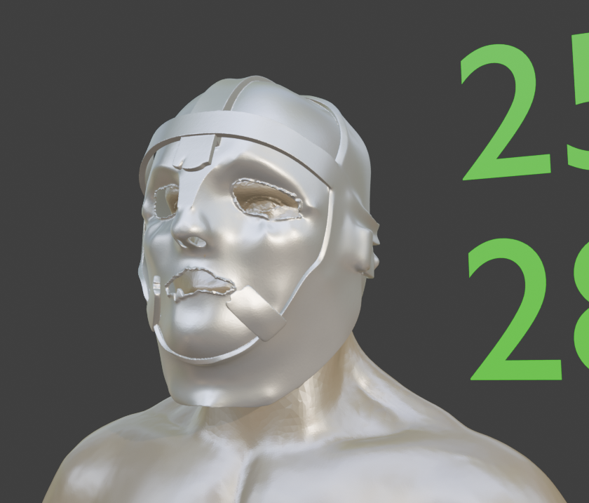 Iron Mask Helmet Replica, Mini Man Miniature Format