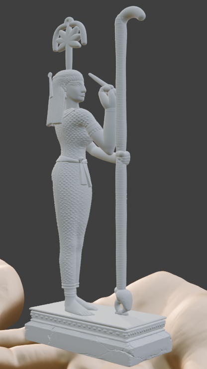Seshat Statue | Egyptian Goddess of Wisdom & Writing Sculpture | Ancient Egypt Goddess of Knowledge, Records & Architecture | Egyptian Mythology Decor