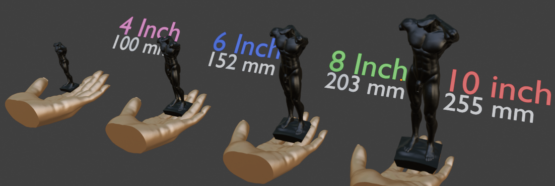 Glossy Black Male Nude Statue | Muscular Man Sculpture | Classical Male Torso Figurine | Modern Masculine Art | Contemporary Home Decor
