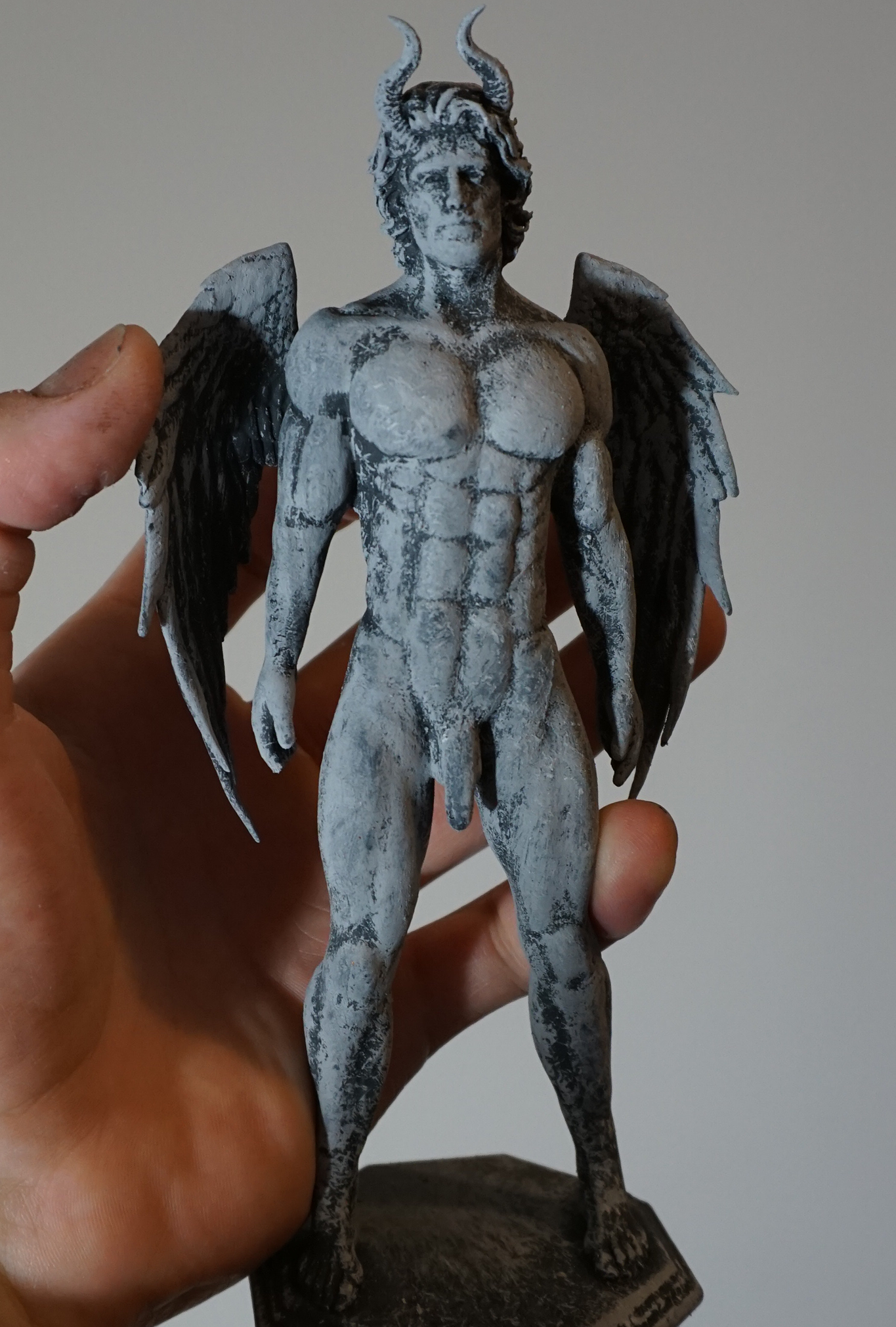 Sultry Demon Companion Adult Mature Gay Fine Art Statue