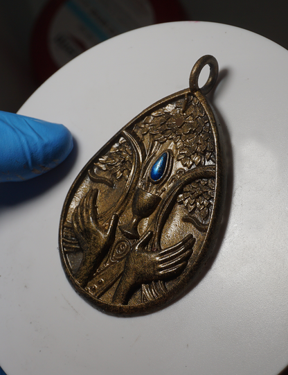 Blessed Blue Dew Medallion Jewelry piece