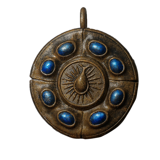 Cerulean amber Talisman 1 Jewelry piece