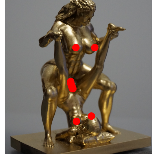 Transgender "Orc and her mistress" Erotic Art Sculpture and figurine