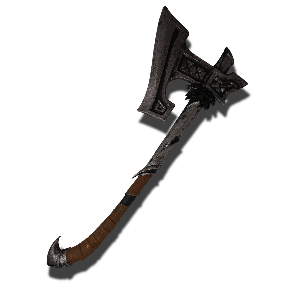 Nordic War Axe Miniature, 1:12 Scale ABS Resin Tabletop Display