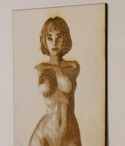 The invitation | Wooden Art Piece | Wood | Art | Trans | Trans Art | Gay Art | LGBTQ Art | BI | Androgynous