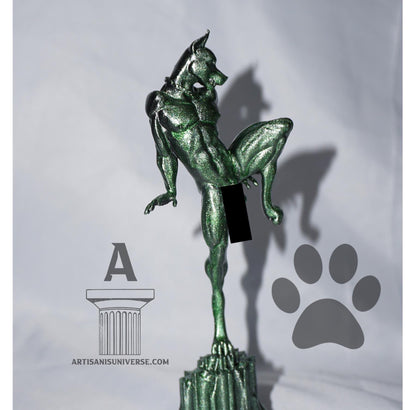 Elegance in Motion NSFW | Furry Sculpture | - Sculpture and Tabletop Decoration Statue | Fursona | Furry Art | Fantasy Art | doberman |