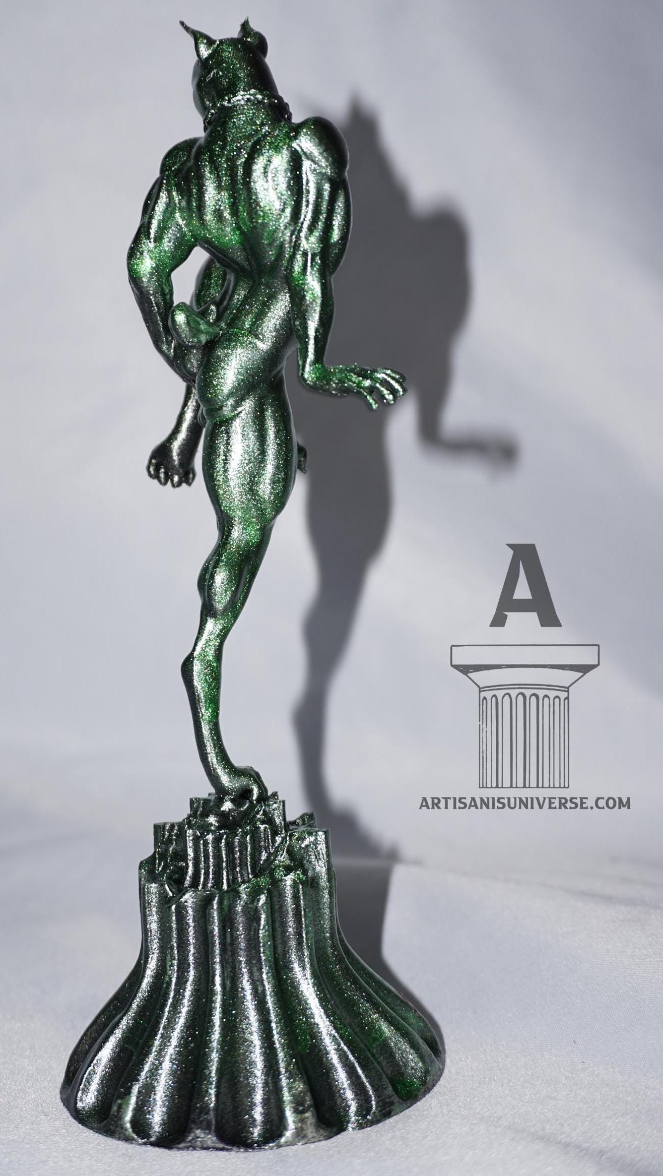 Elegance in Motion NSFW | Furry Sculpture | - Sculpture and Tabletop Decoration Statue | Fursona | Furry Art | Fantasy Art | doberman |