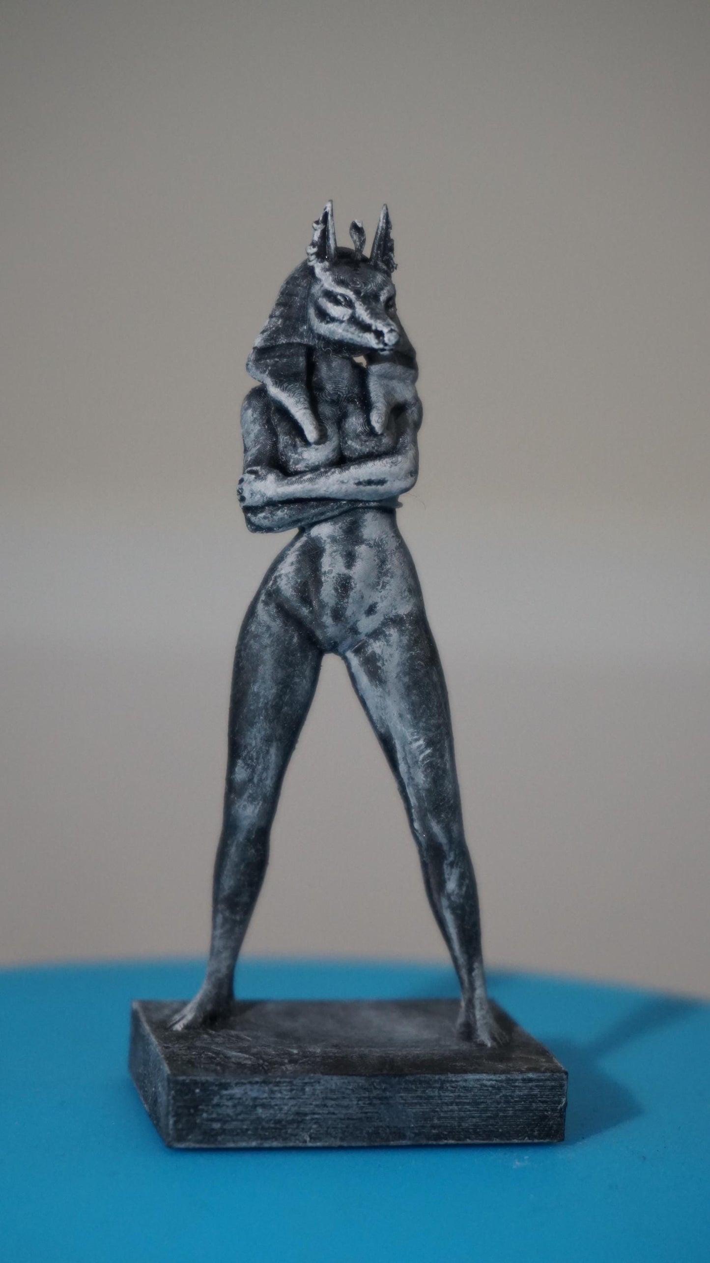 Daughter of the Duat – Anubis-Headed Muse Statue