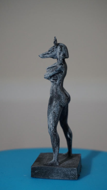 Daughter of the Duat – Anubis-Headed Muse Statue