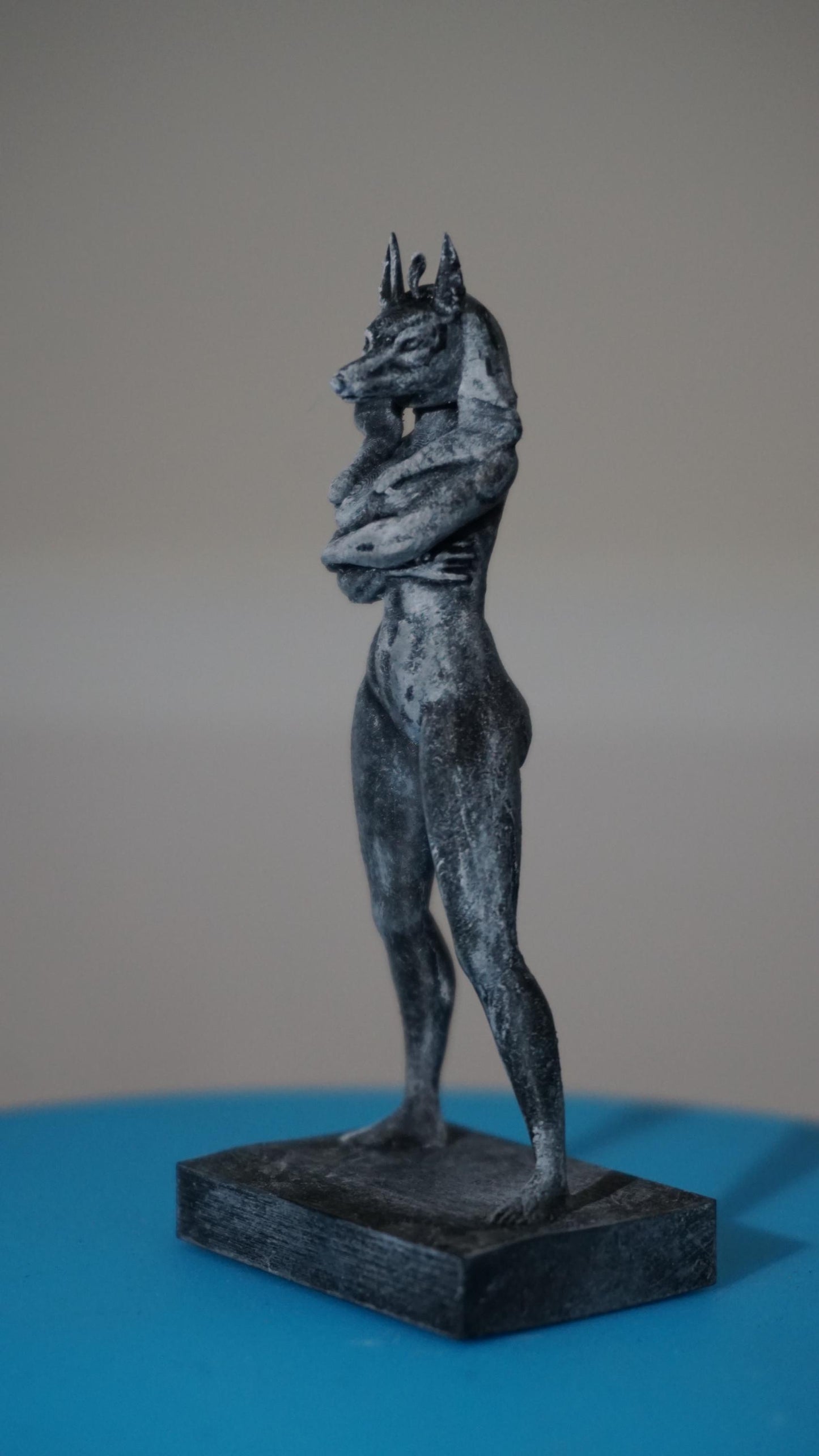 Daughter of the Duat – Anubis-Headed Muse Statue