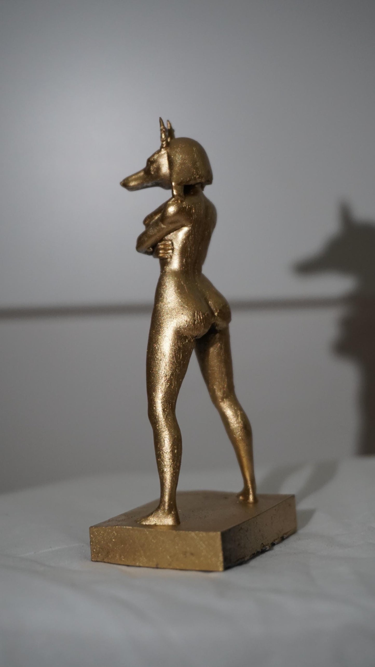 Egyptian Anubis-Inspired Goddess Figurine