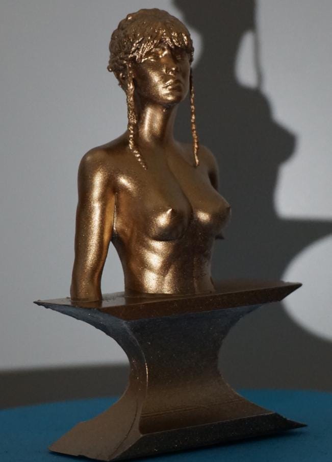 Nude Elven Sorceress Bust