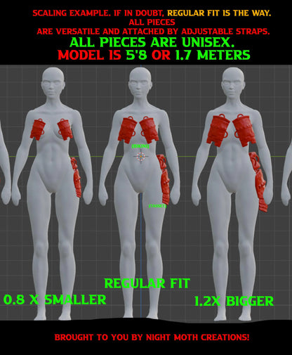 Ebony Armor Set Whole set