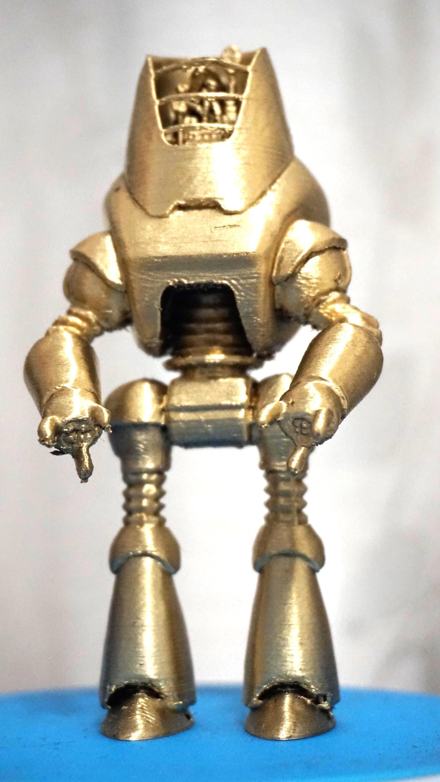 Protectron Handmade Dark sci fi Robot Figurine